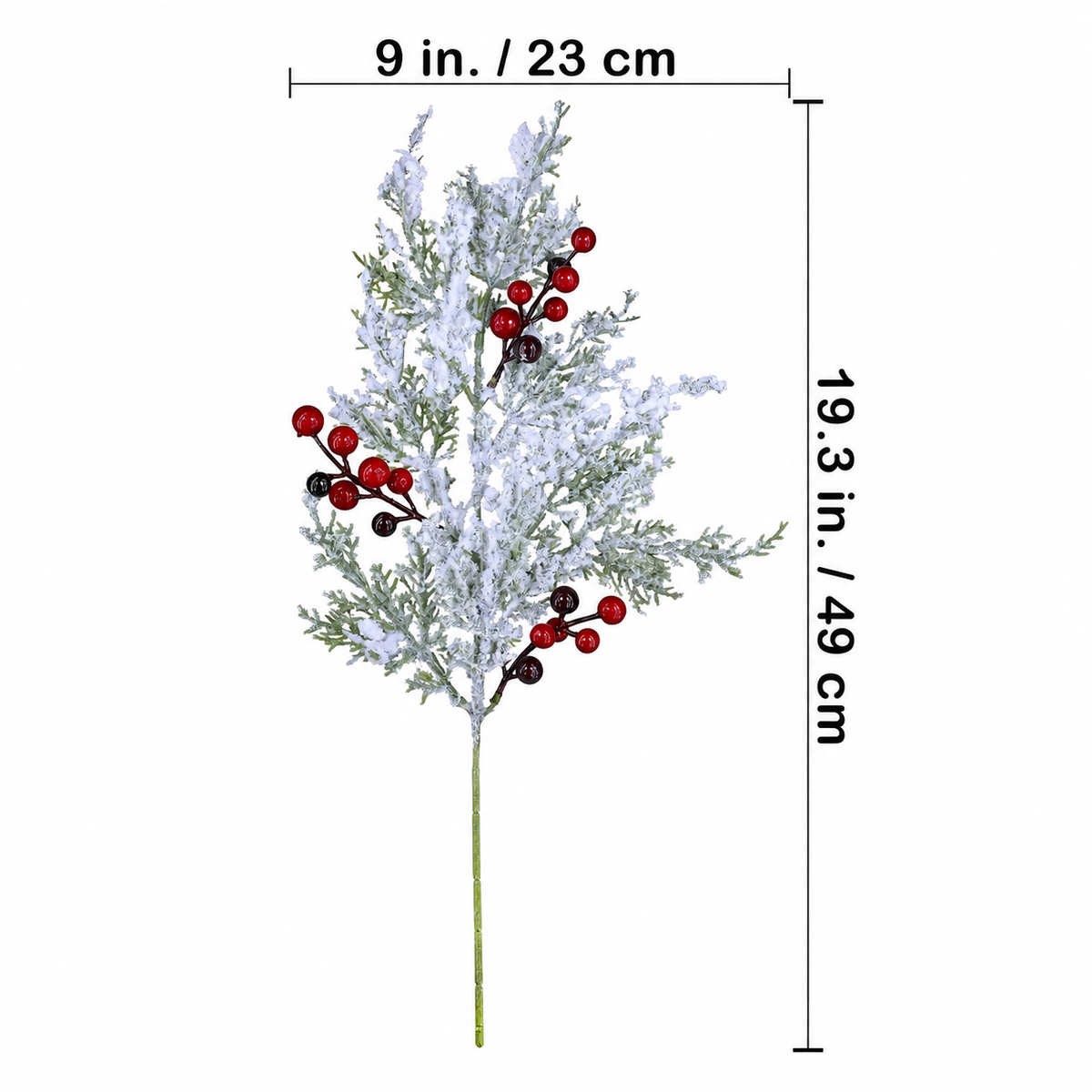 🎄Christmas Sale🎄Snowy Cedar & Red Berry Christmas Picks