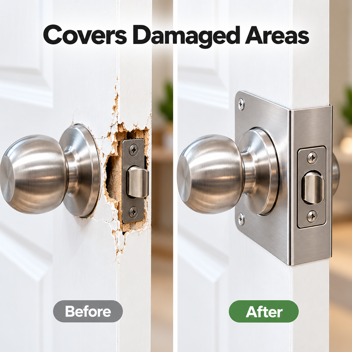 Door Lock Hole Repair & Reinforcement Plate