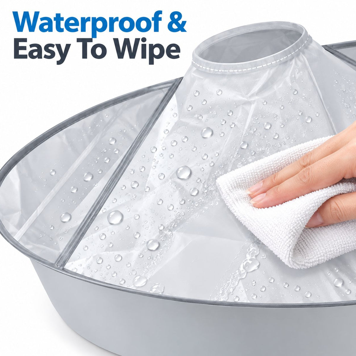 š„Last Day 50% OFF - šPortable Hair Cutting Cape ā 23.62' Wide Hair Catcher, Waterproof & Easy-Clean Design for Mess-Free Home Haircuts