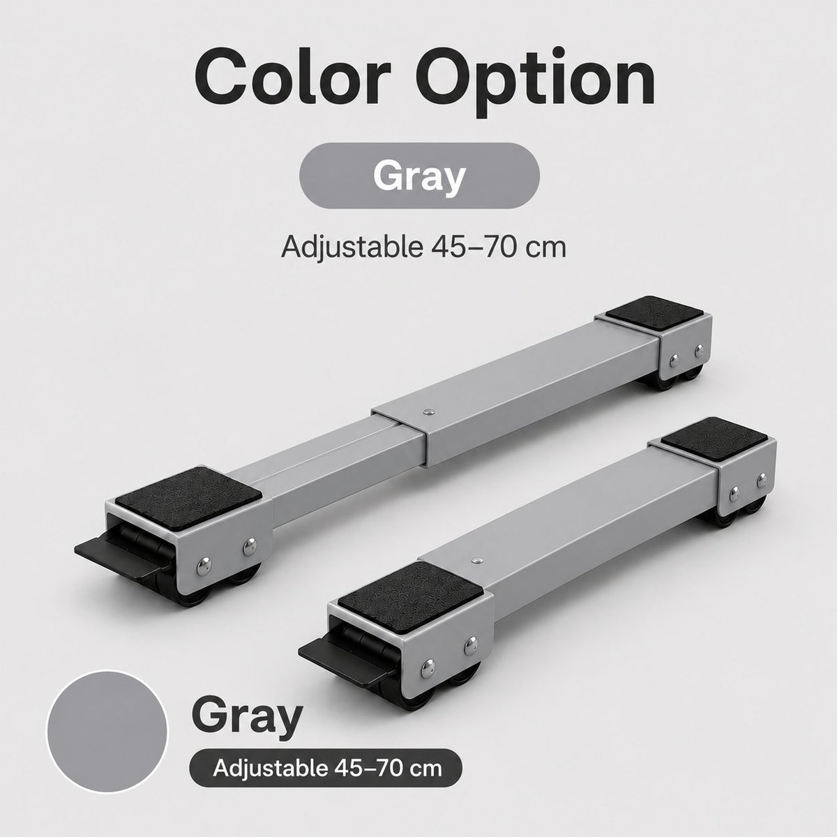 🔧Adjustable Movable Appliance Roller Base(2 Pack Set)