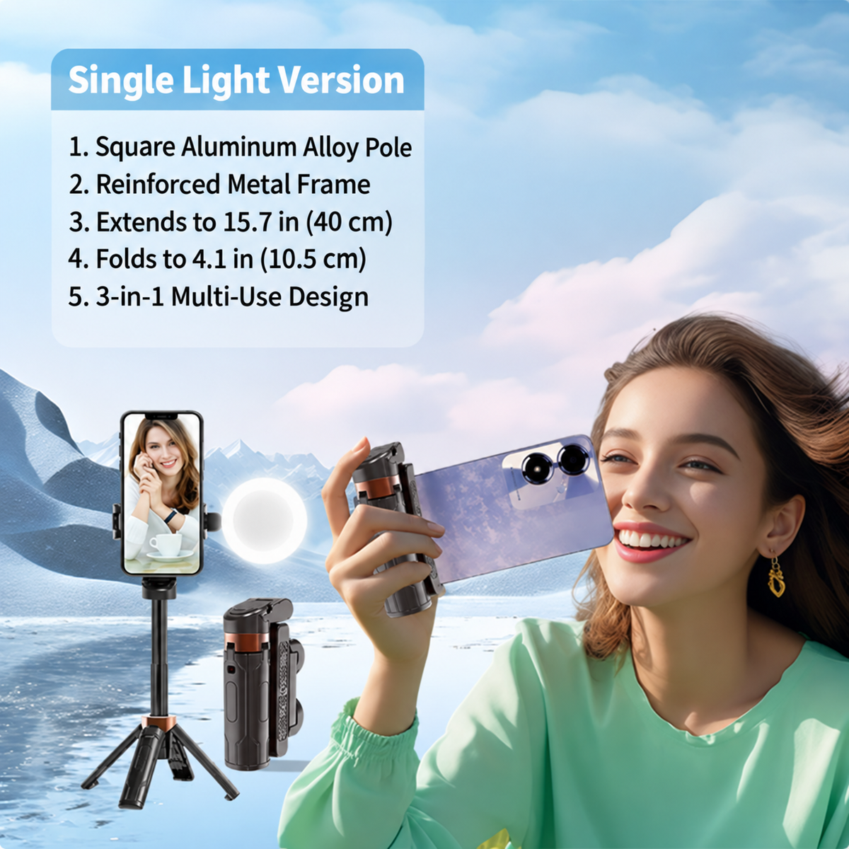 🎉 Limited-Time 50% Off —📸Magnetic Selfie Stick Tripod