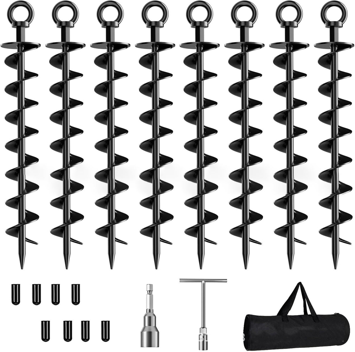 🔥Hot Sale 49% OFF🔥Heavy-Duty Spiral Ground Anchor Kit