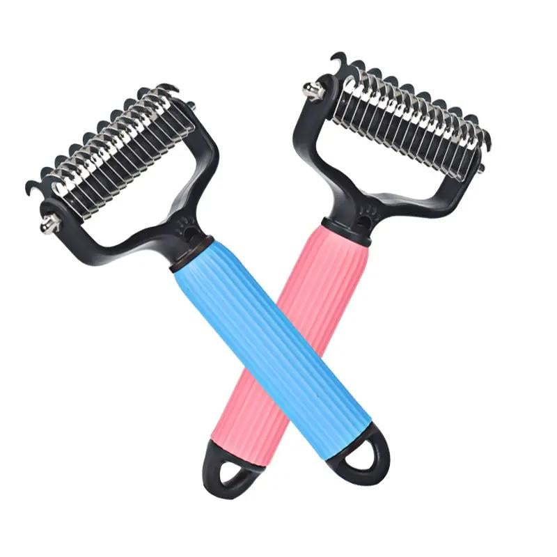 🔥Hot Sale 50% OFF🔥Double Sided Dog Detangling Comb for Shedding and Matted Hair
