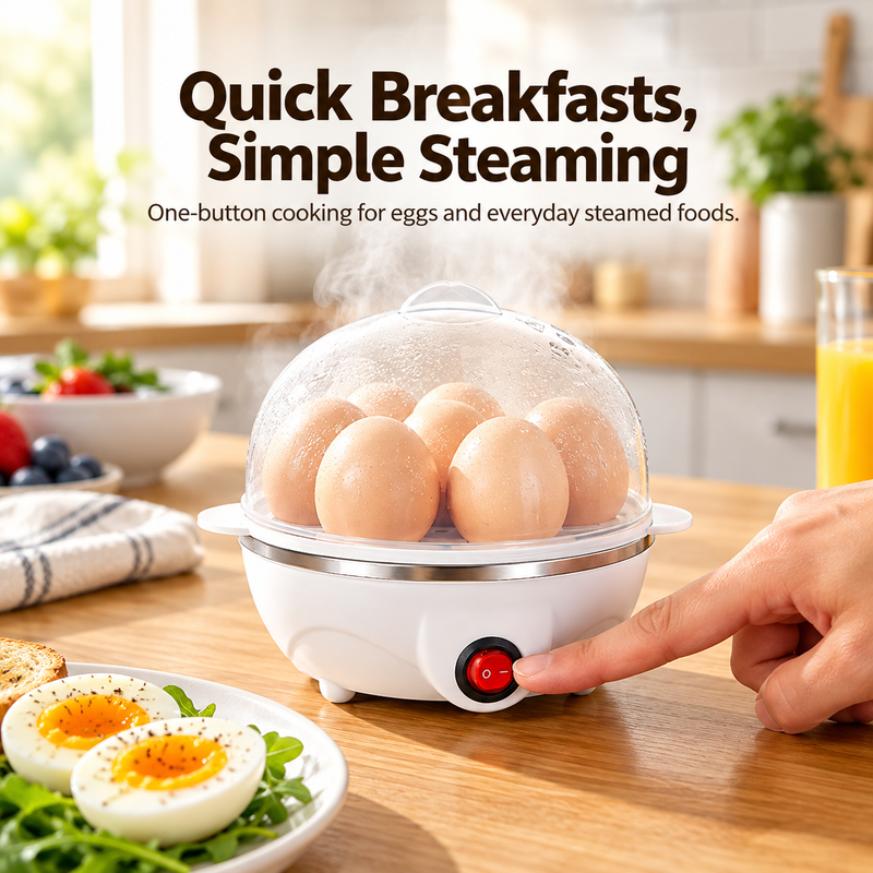 🍳Mini Electric Egg Cooker & Steamer