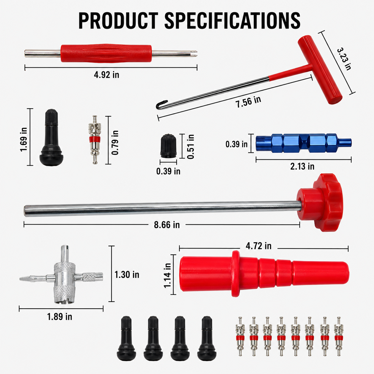 🔥Hot Sale 50% OFF🔥Tire Valve Stem Repair &amp; Replacement Tool Kit