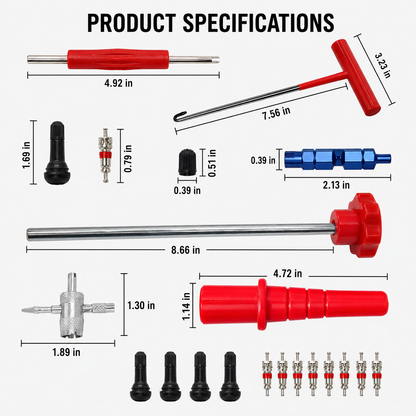 🔥Hot Sale 50% OFF🔥Tire Valve Stem Repair &amp; Replacement Tool Kit