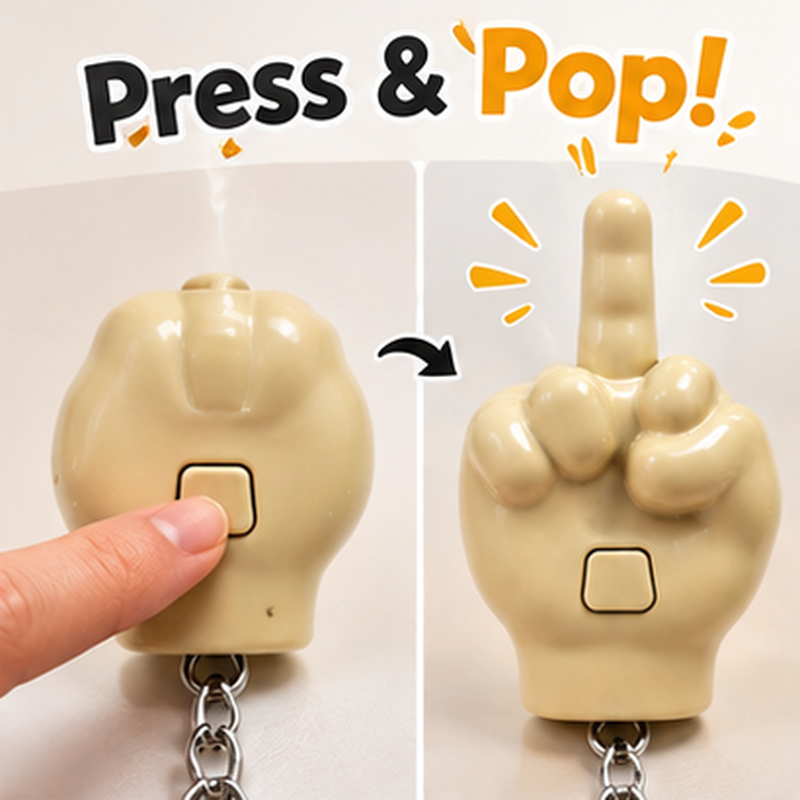 Funny Gesture Keychain Phone Stand