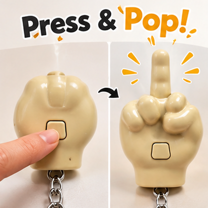 Funny Gesture Keychain Phone Stand