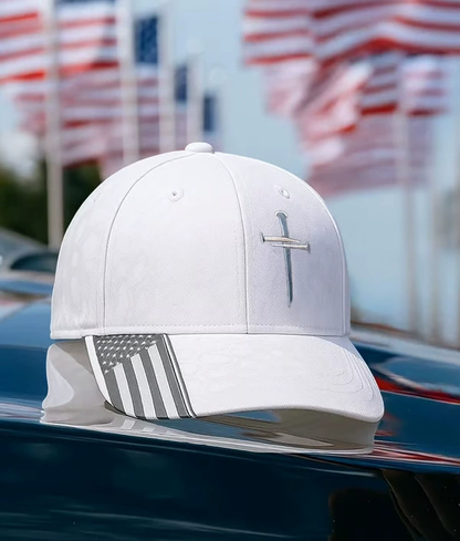 ✝️Adjustable American Flag & Jesus 3 Nail Cross Hat(BUY 2 FREE SHIPPING🎁)