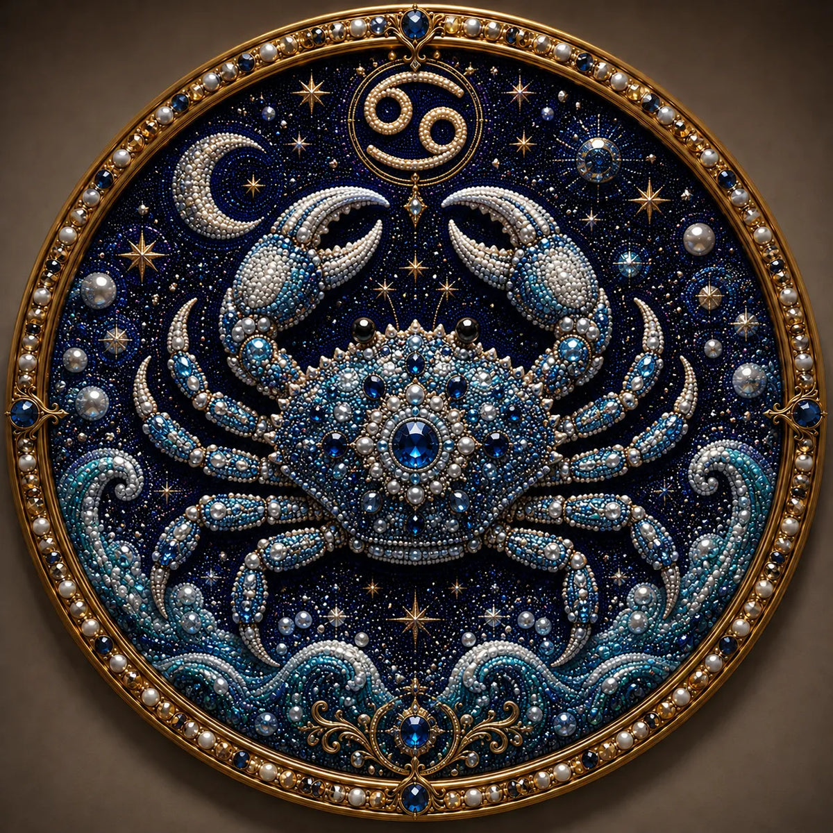 49% OFF – ✨ Premium 3D Pearl 12 Zodiac Signs Art Kit | Luxury Flocked Canvas with Scratch-Resistant Non-Fading Pearl Beads DIY Handmade Astrology Decor ♈🌙💎