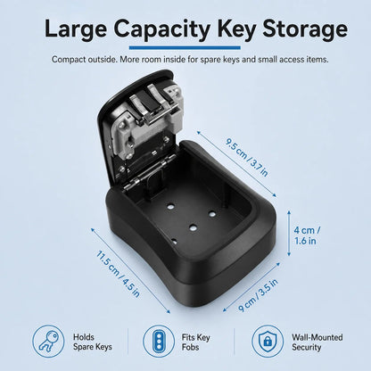 4-Digit Wall-Mounted Key Lock Box