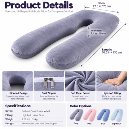 ☁Full-Body Car Travel Pillow