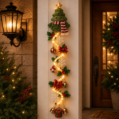 🔥Hot Sale 50% OFF🔥Glowing Christmas Door Hanger 🎄✨