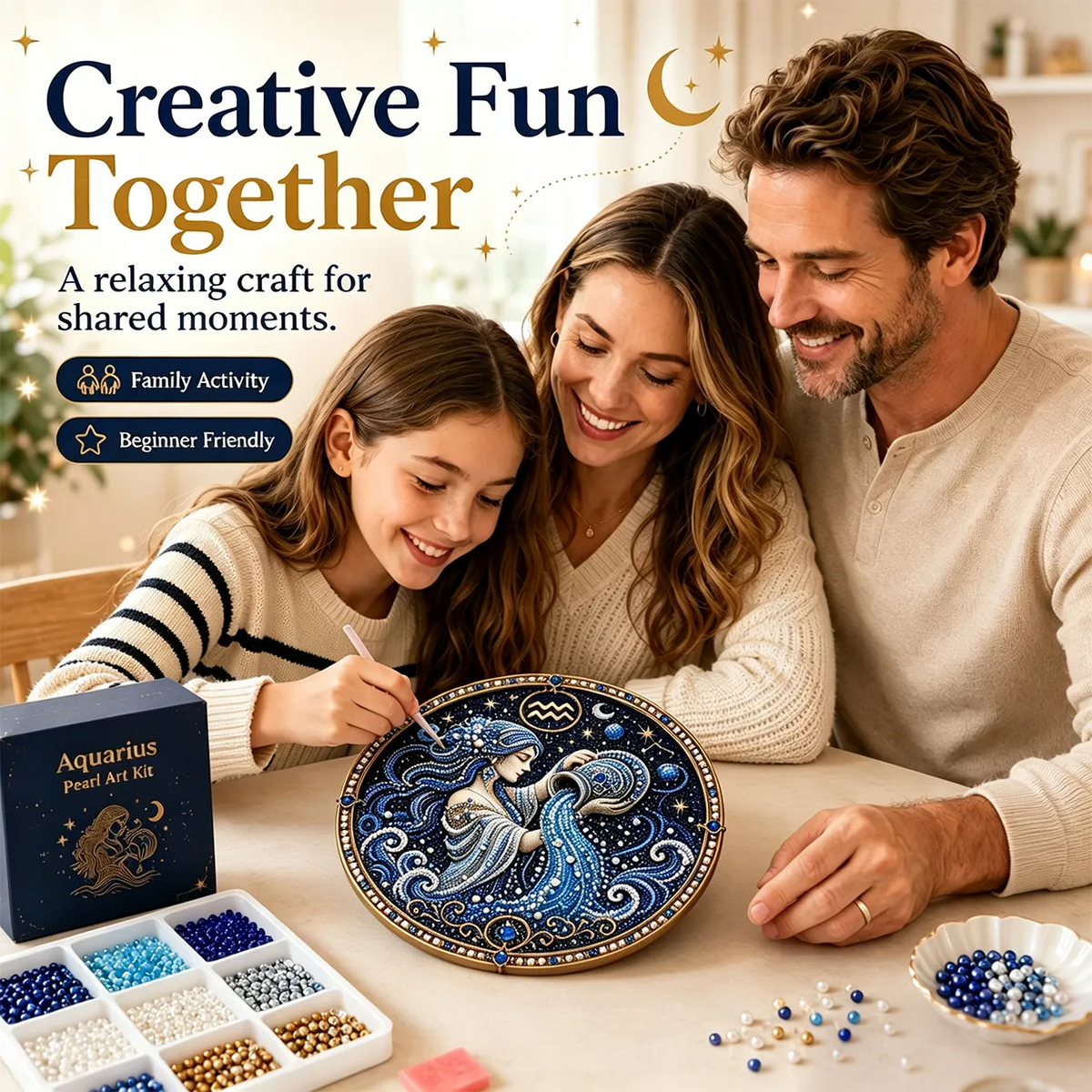 49% OFF – ✨ Premium 3D Pearl 12 Zodiac Signs Art Kit | Luxury Flocked Canvas with Scratch-Resistant Non-Fading Pearl Beads DIY Handmade Astrology Decor ♈🌙💎