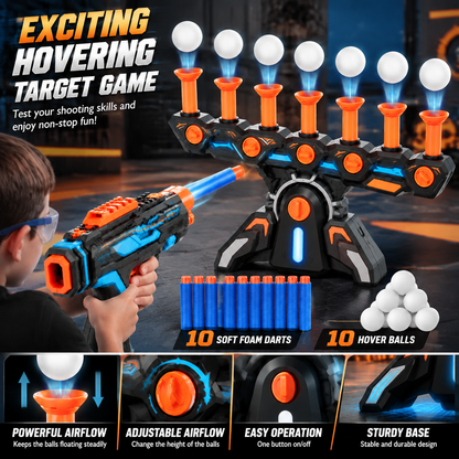 🎯 Hover Shot Floating Target Game With Foam Blaster