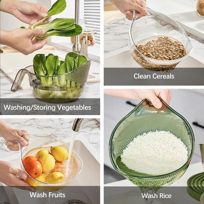 🔥50% OFF!Effortless Pouring Drain Basket