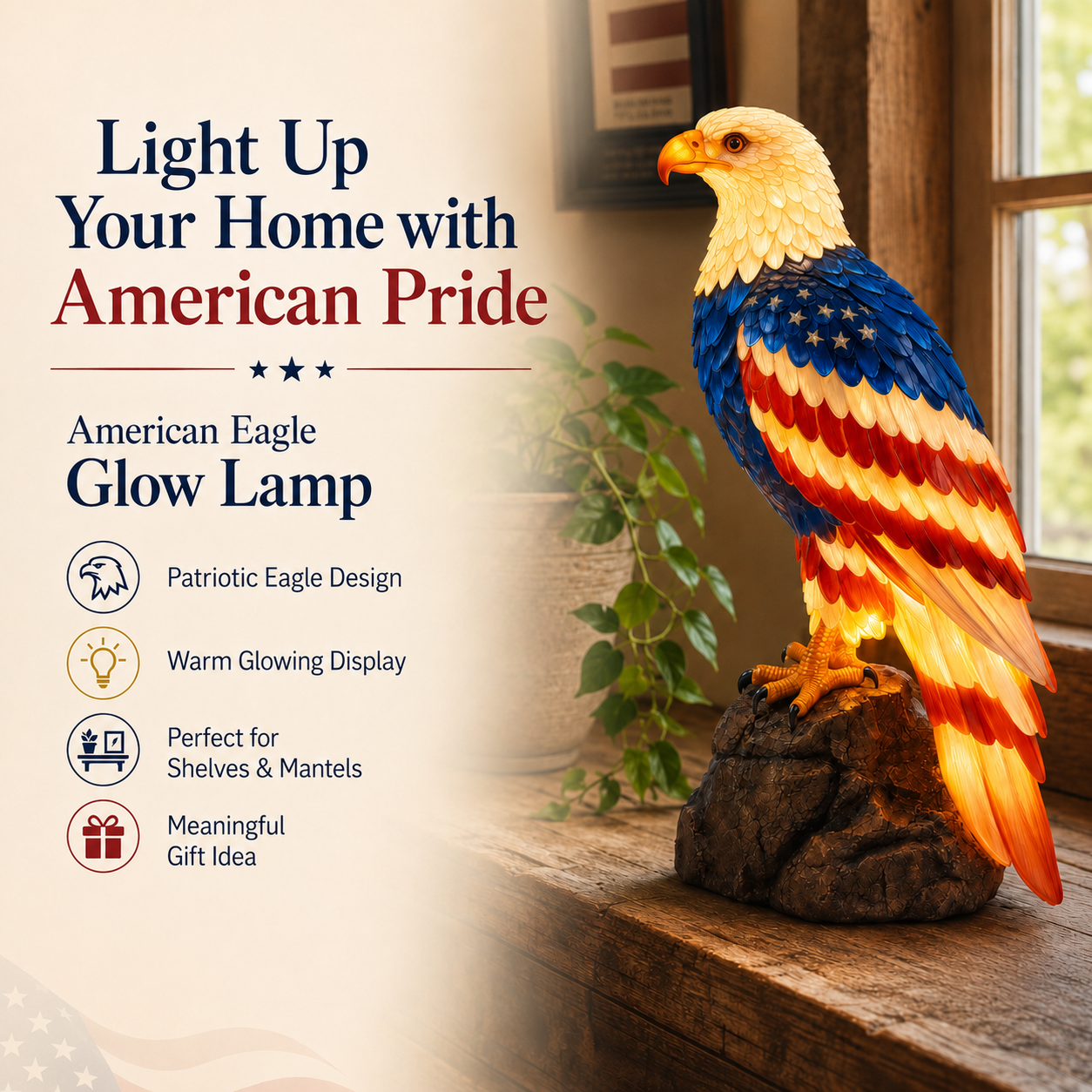 🦅49% OFF🔥American Eagle Glow Lamp