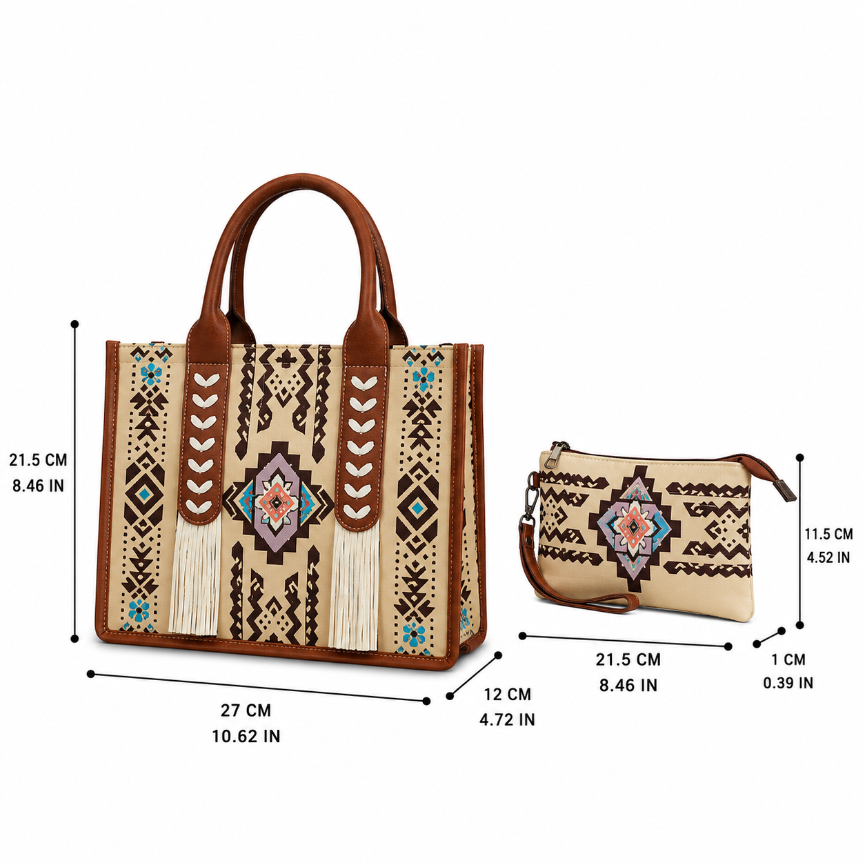 🔥Hot Sale 49% OFF🔥Southwestern-Inspired Fringe Tote Bag