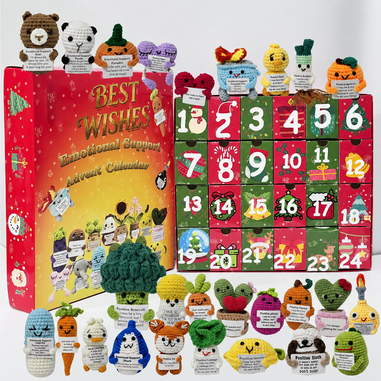 🎄 Christmas Early Bird Sale 50% OFF – 24-Day Heartwarming Crochet Advent Calendar | Daily Christmas Surprise Blind Box 🎁
