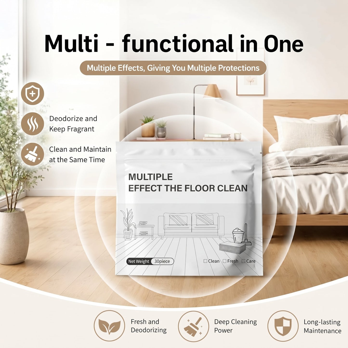 ⚡Hot Sales 40% OFF🔥Multiple Effect The Floor Clean Tablets for Mopping, Quick Shine Cleaner