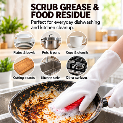 ⏳🔥limited-time 50% Off! ⏰ 2-in-1 Palm Scrubber Cleaning Gloves – Built-In Brush for Easy Dishwashing
