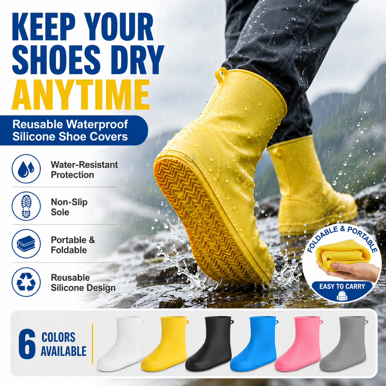 Thick Wear-Resistant Waterproof Shoe Cover