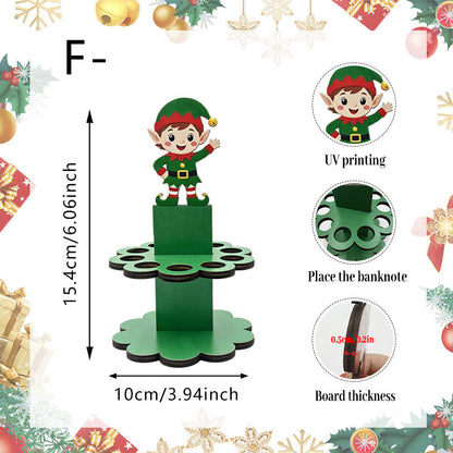 💵 Unique Christmas Wooden Cash Gift Stand – Make Giving Cash Extra Fun & Special! 🎄