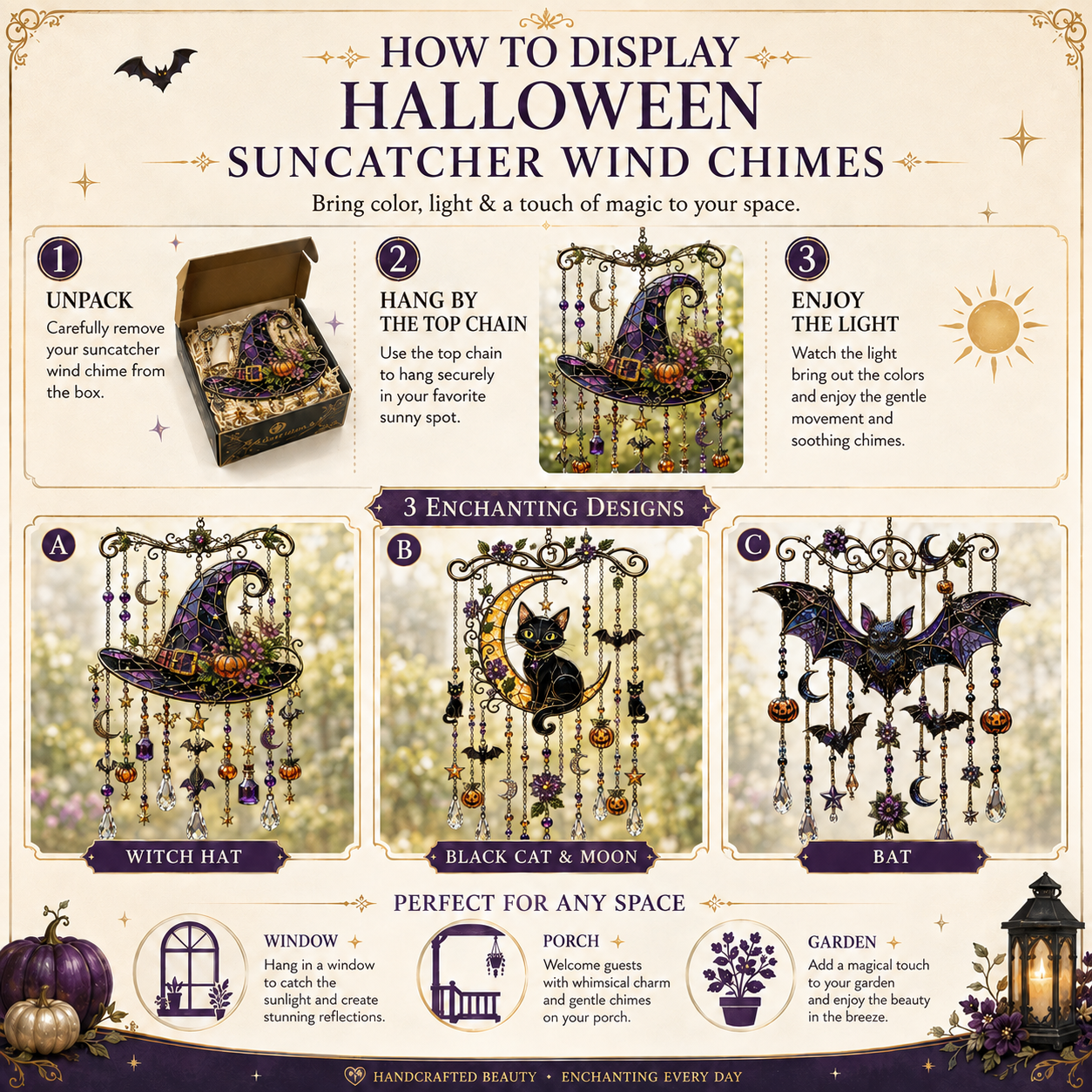 🔥Hot Sale 49% OFF🎃Halloween Suncatcher Wind Chime