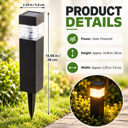 🔥Limited-time 50% off — Solar Outdoor Garden Pathway Lights ☀️