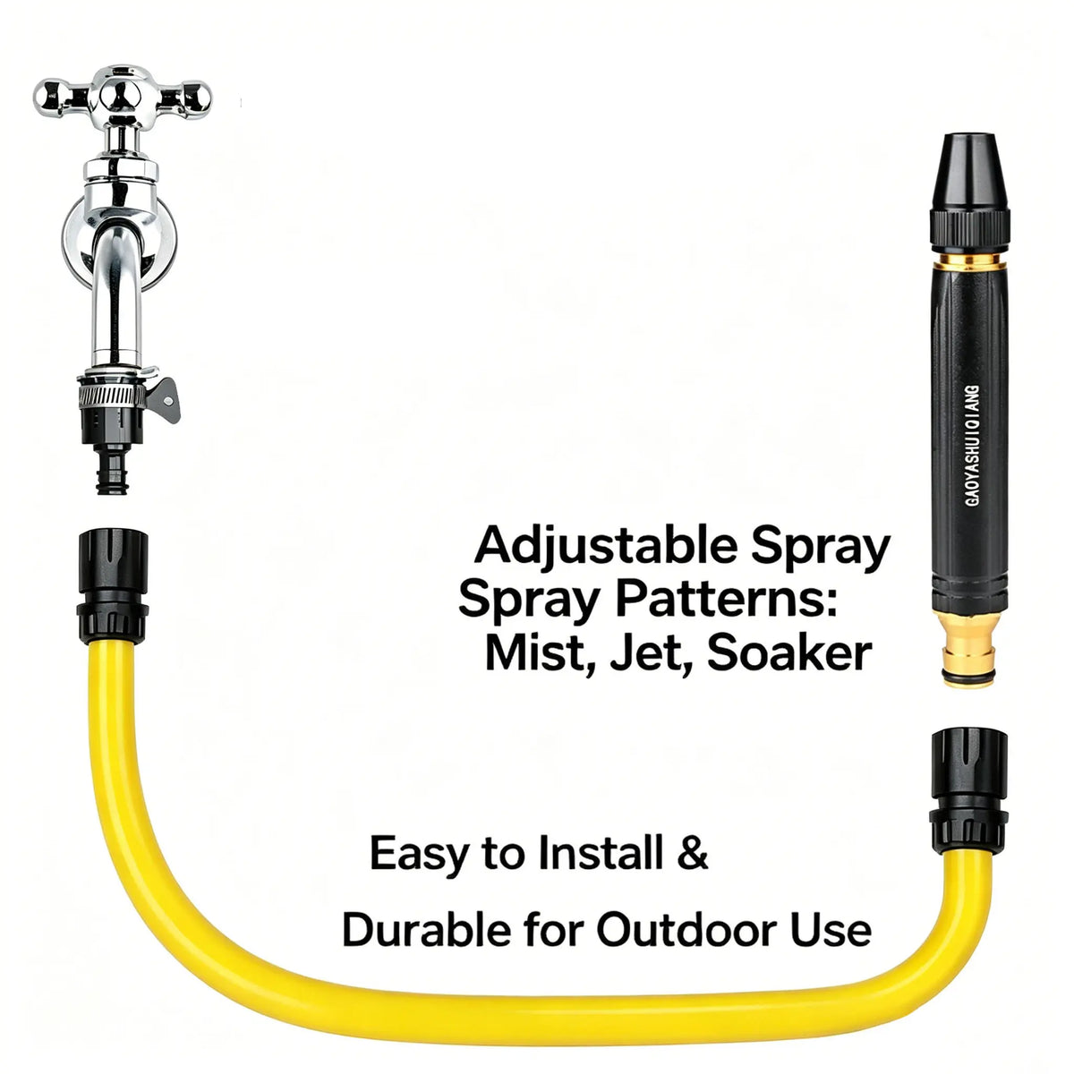 🔫Home High-pressure Car Wash Water Gun with Booster Nozzle