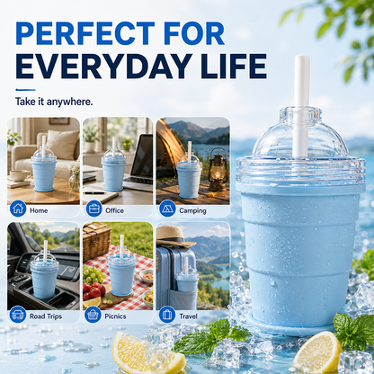 🔥Last Day 49% OFF 🔥2-in-1 Collapsible Ice Ball Tumbler