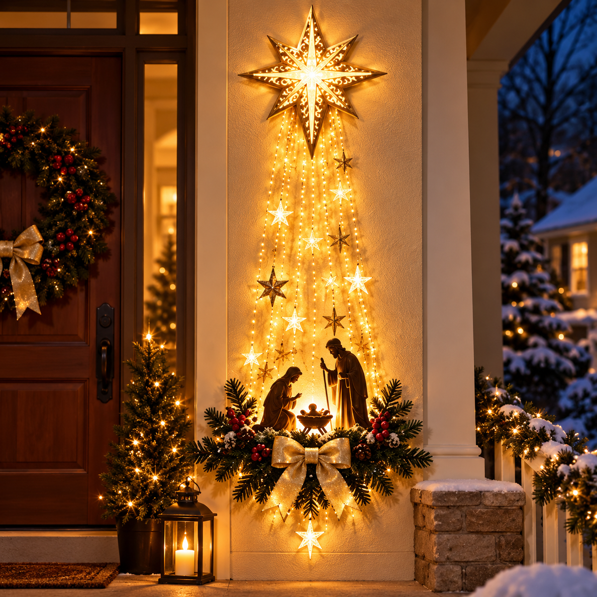 ✨ Limited-time 50% off — Lighted Bethlehem star nativity wall decor