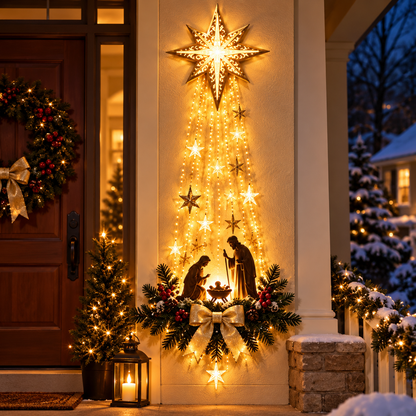 ✨ Limited-time 50% off — Lighted Bethlehem star nativity wall decor