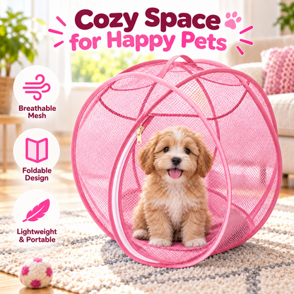 🐾 Foldable Breathable Mesh Pet Tent