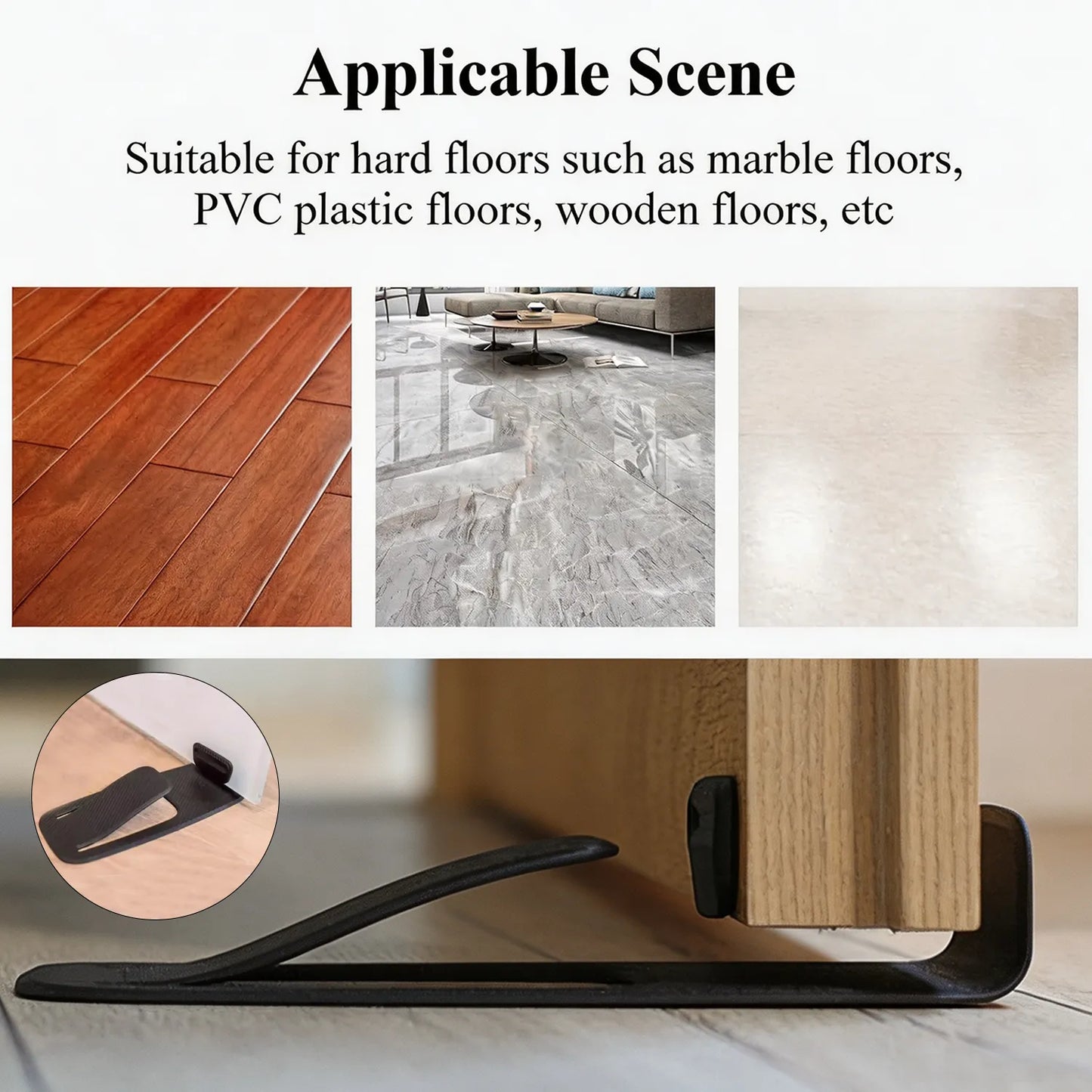 🔥Hot Sale 50% OFF 🎁——Self-Adhesive Door Stopper – Non-Slip No-Drill Door Holder for Home & Office