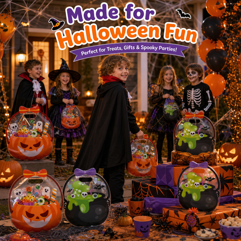 🎃Hot Sale 49% OFF👻Halloween Clear Candy Treat Bag