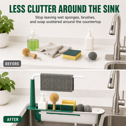 🔥Limited time 50% OFF-Telescopic Sink Storage Rack✨