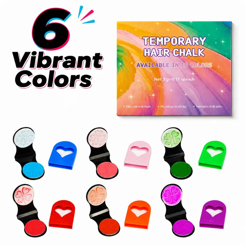 🔥Hot Sale 49% OFF🔥6/12 Bold Vibrant Powder Form Temporary Hair Chalk Dye