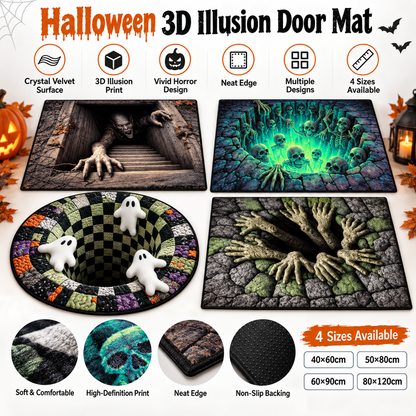 🎃 Limited time 50% off – Halloween 3d illusion horror door mat