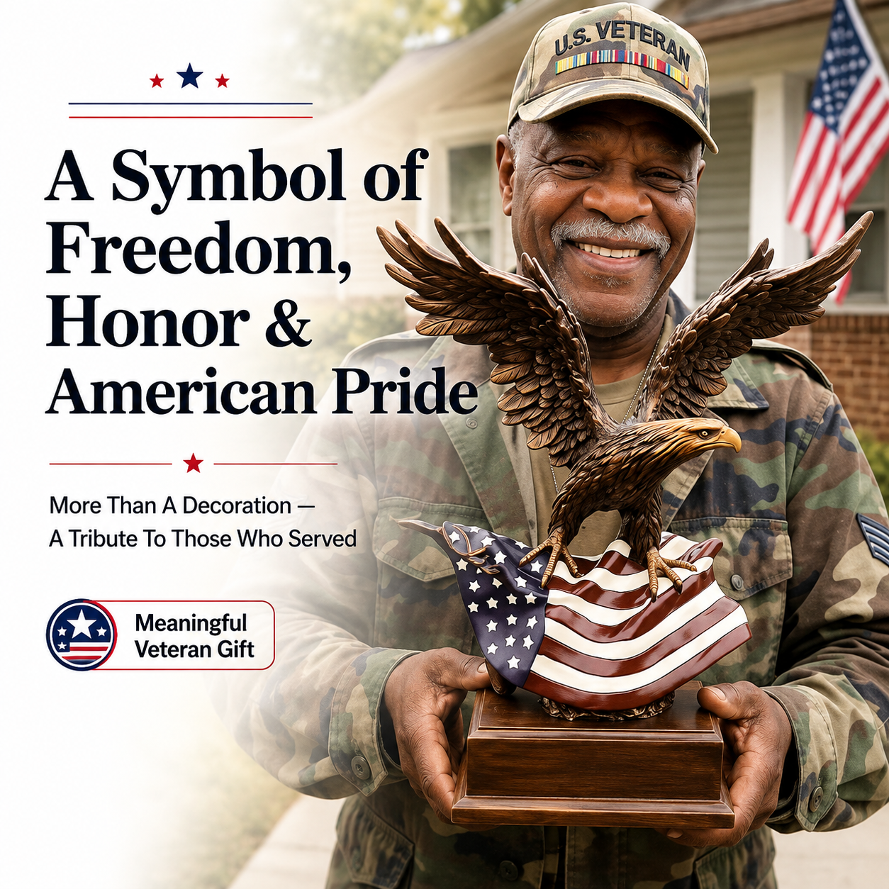 🔥49% OFF🦅Handcrafted Premium Patriotic Eagle Statue