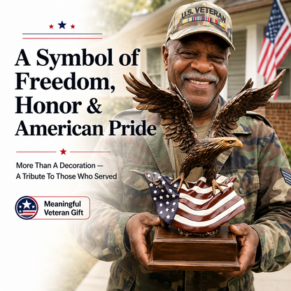 🔥49% OFF🦅Handcrafted Premium Patriotic Eagle Statue