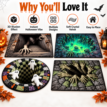 🎃 Limited time 50% off – Halloween 3d illusion horror door mat