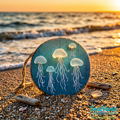 🌊Sea Glass Jellyfish Pendant