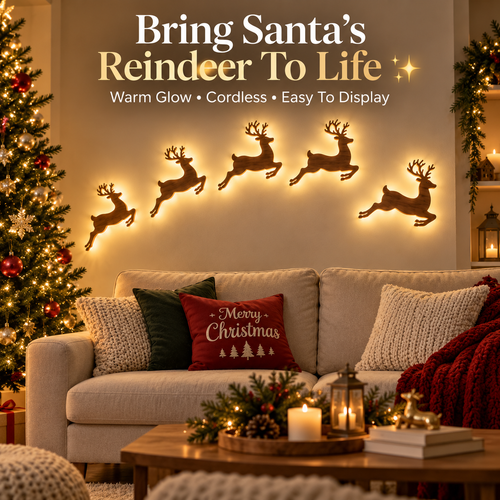 🔥Christmas Sale 49% OFF🎄Glowing Reindeer Wall Decor
