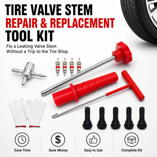 🔥Hot Sale 50% OFF🔥Tire Valve Stem Repair &amp; Replacement Tool Kit