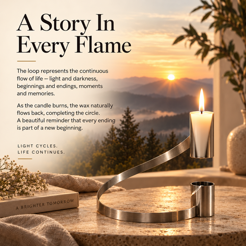 Loop Candleholder – 🔥A Flame That Comes Full Circle