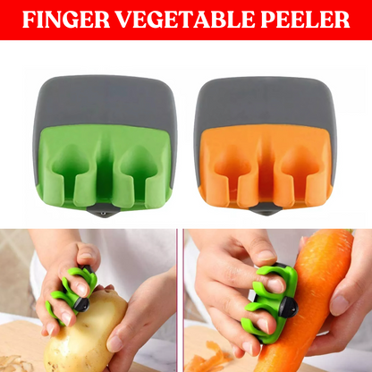 Finger Vegetable Palm Peeler Kitchen Fruit Potato Peeler with Comfortable Rubber Finger Grip