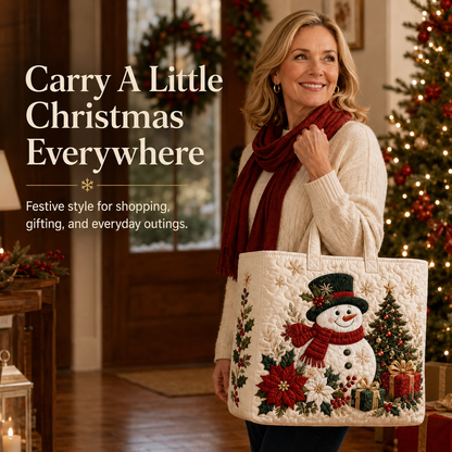 🔥Christmas Sale 49% OFF🎄Christmas Quilted Tote Bag