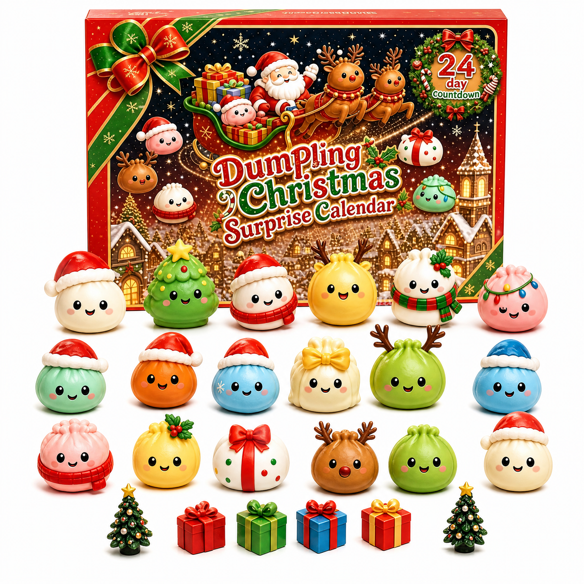 🔥Limited time 50% OFF —🎄 24 Days of Squishy Christmas Surprises