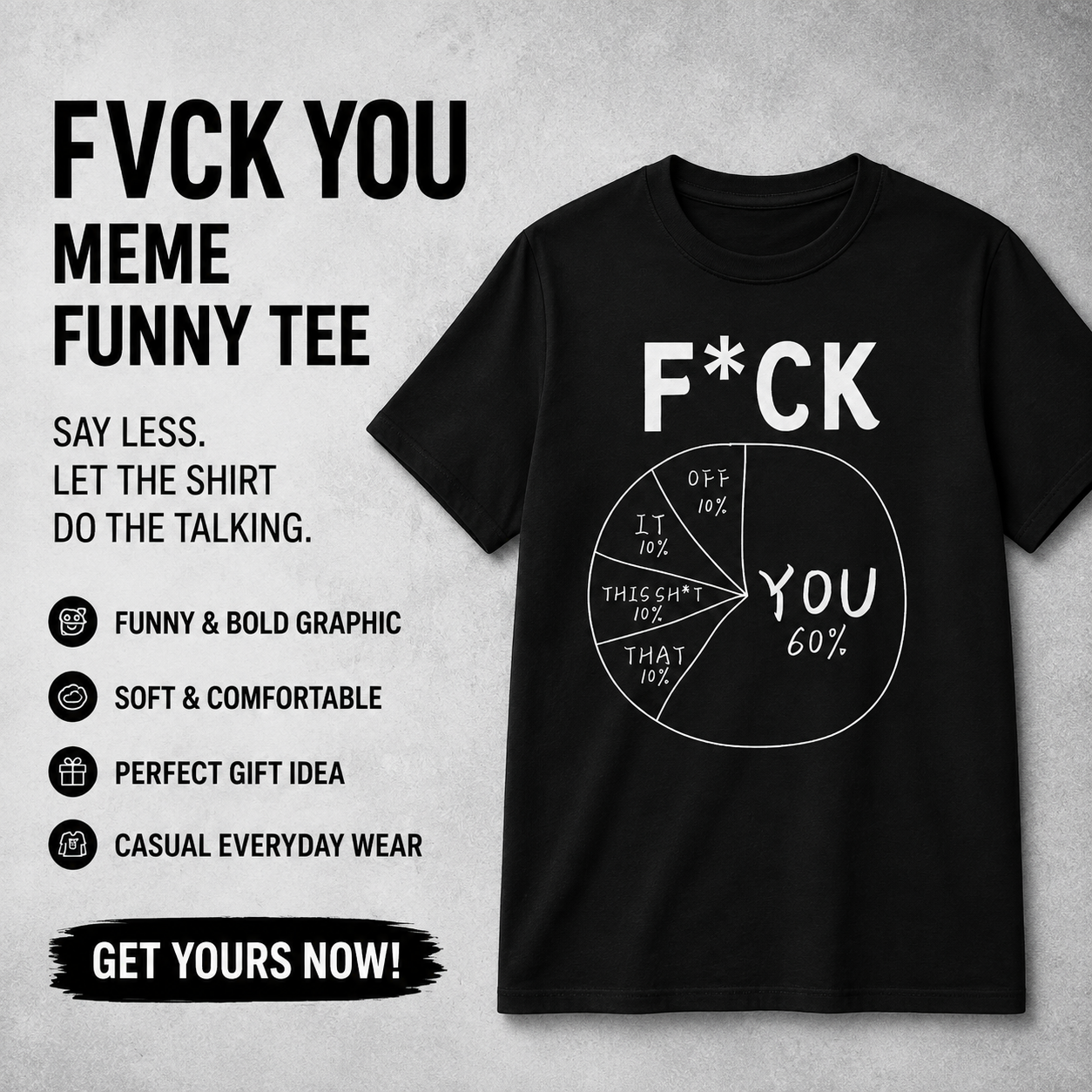 😂Fvck you meme funny T-Shirts